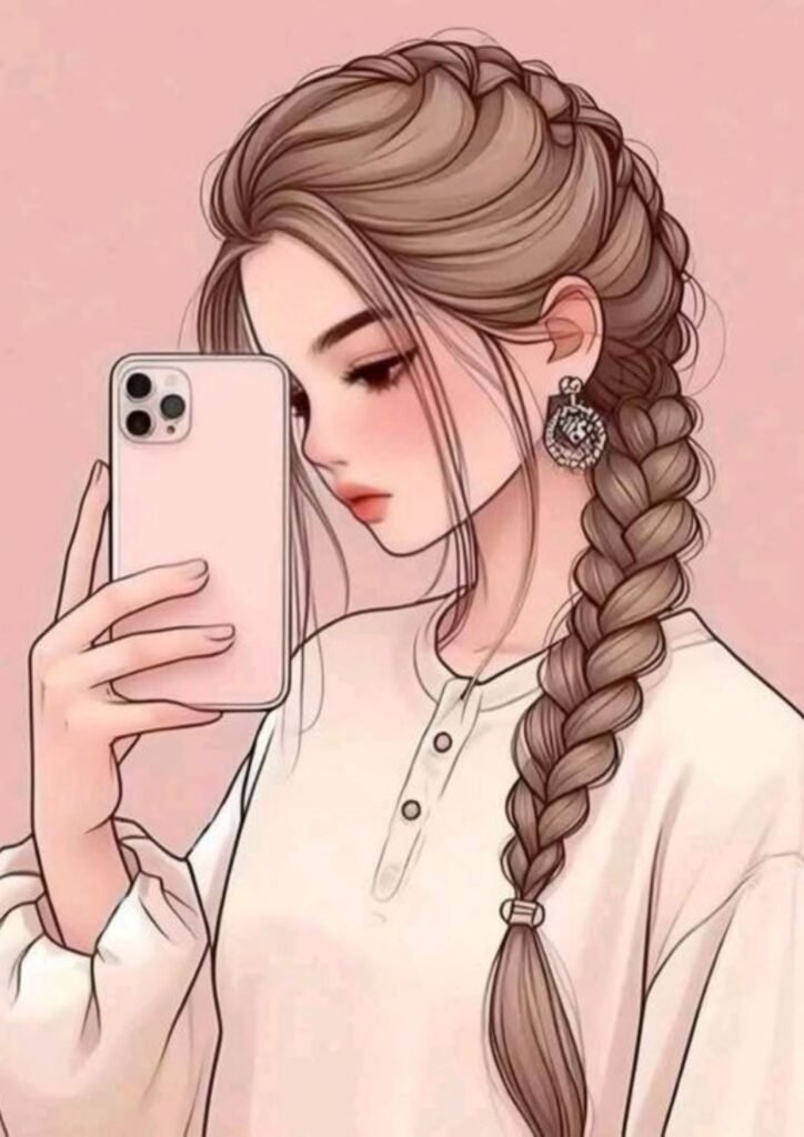 Instagram Cartoon DP for Girls
