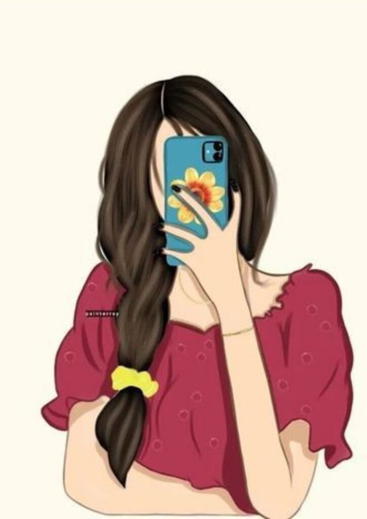 Instagram Cartoon DP for Girls
