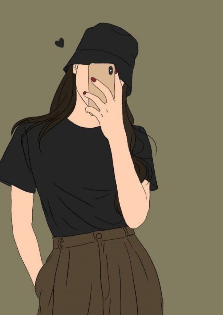 Instagram Cartoon DP for Girls